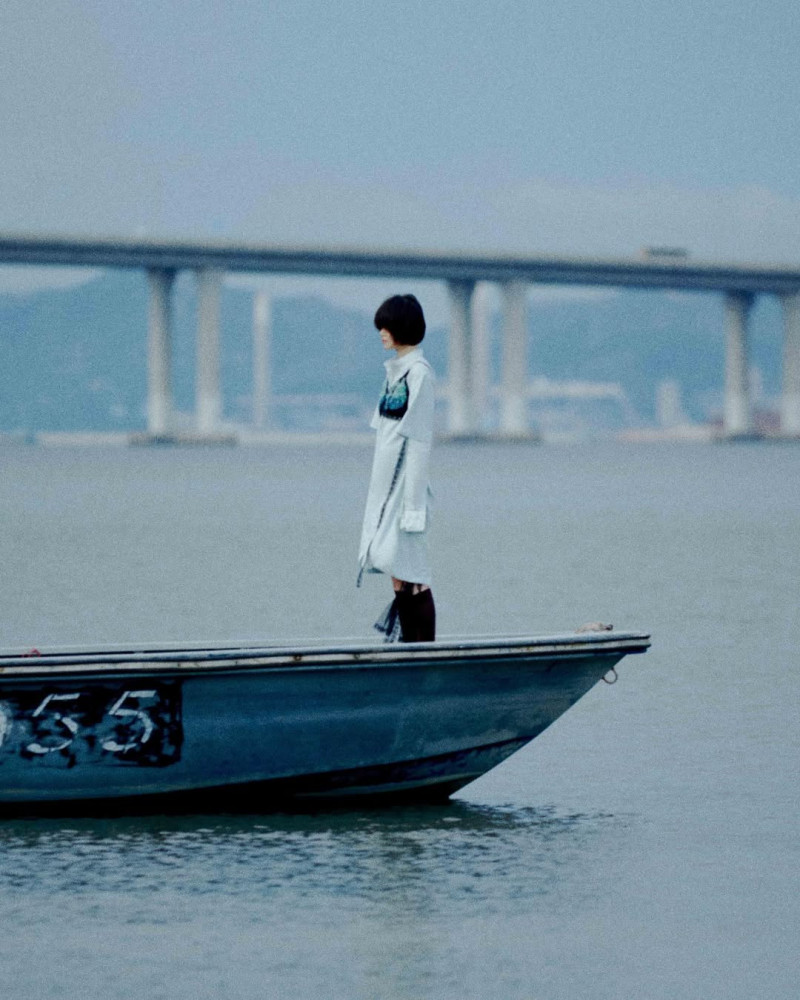 Ka Wai featured in  the Dean Lap Chan Nostalgic Prose lookbook for Autumn/Winter 2023