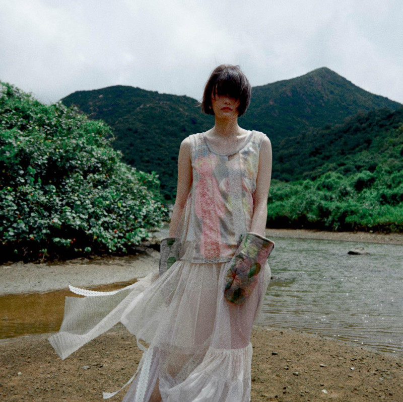 Ka Wai featured in  the Dean Lap Chan Nostalgic Prose lookbook for Autumn/Winter 2023