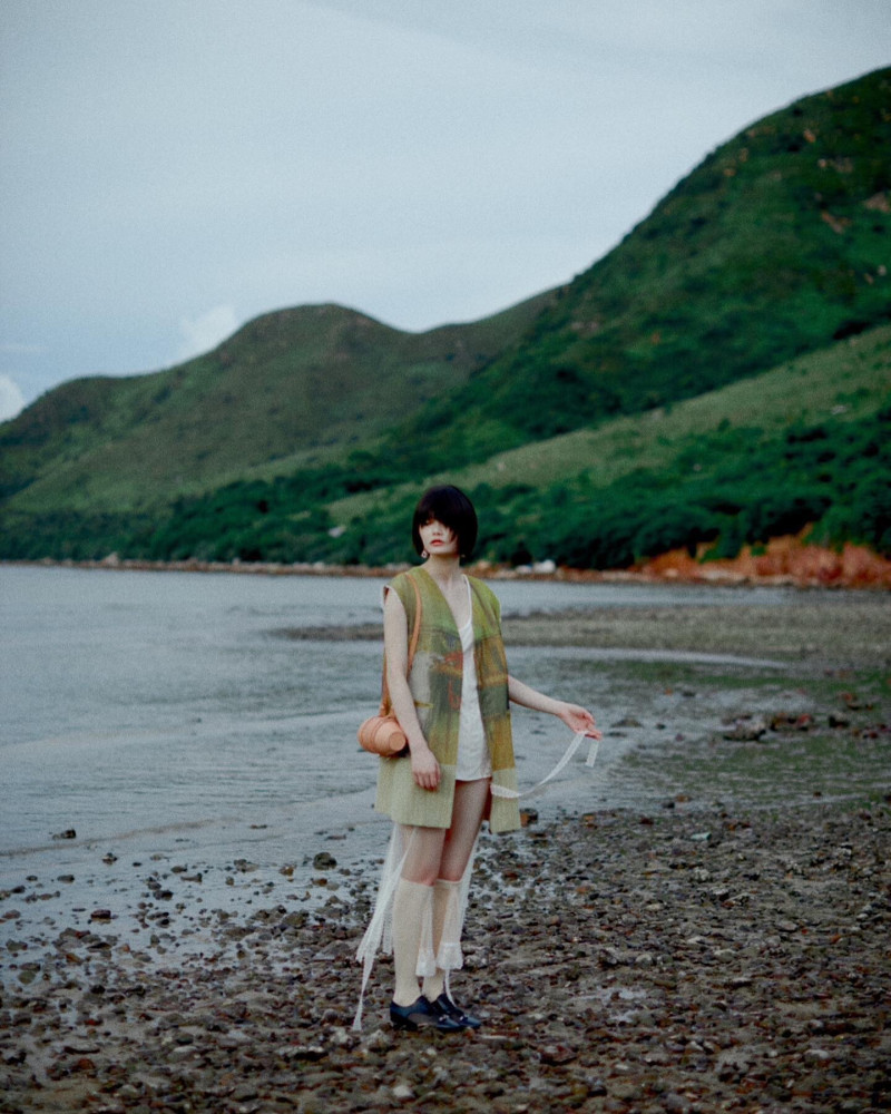Ka Wai featured in  the Dean Lap Chan Nostalgic Prose lookbook for Autumn/Winter 2023