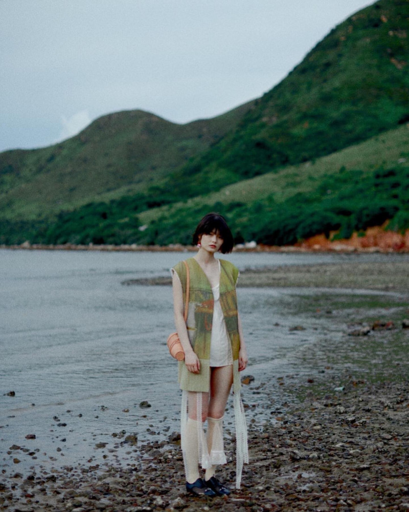 Ka Wai featured in  the Dean Lap Chan Nostalgic Prose lookbook for Autumn/Winter 2023