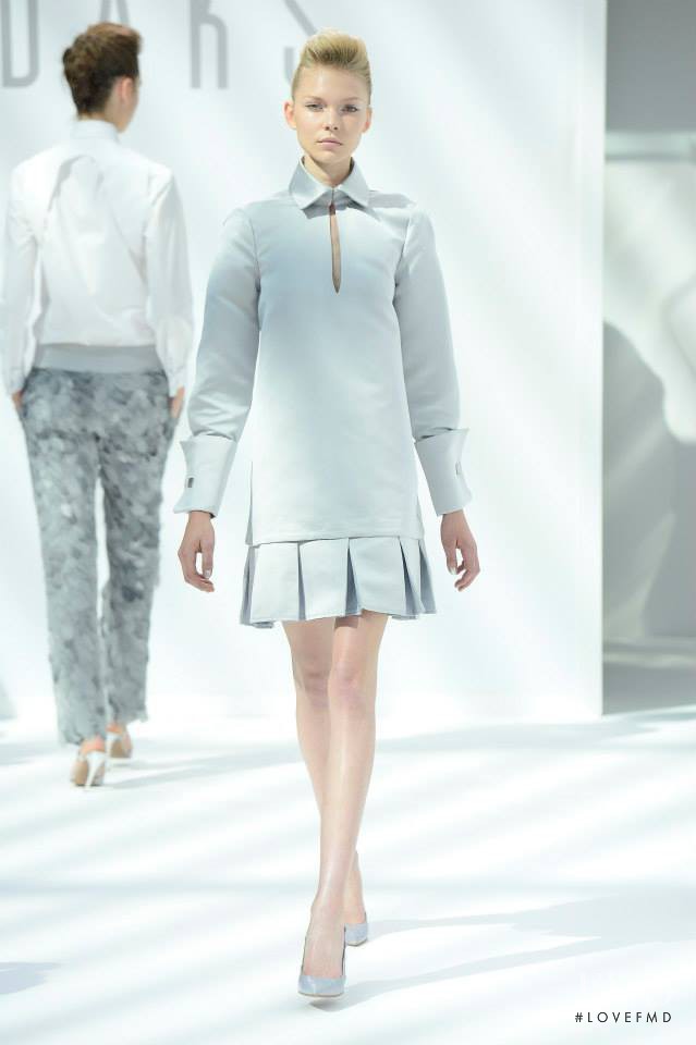 Maja Brodin featured in  the DAKS fashion show for Spring/Summer 2015