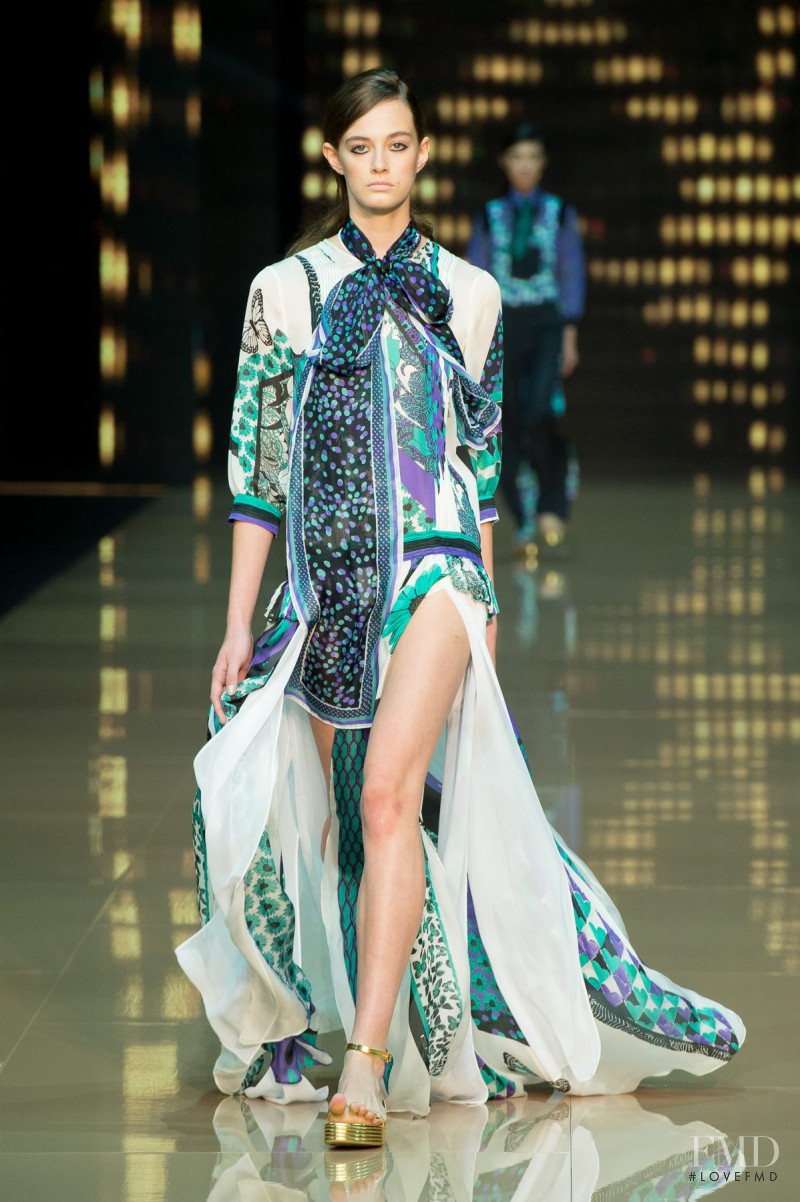 Marylou Moll featured in  the Just Cavalli fashion show for Spring/Summer 2015