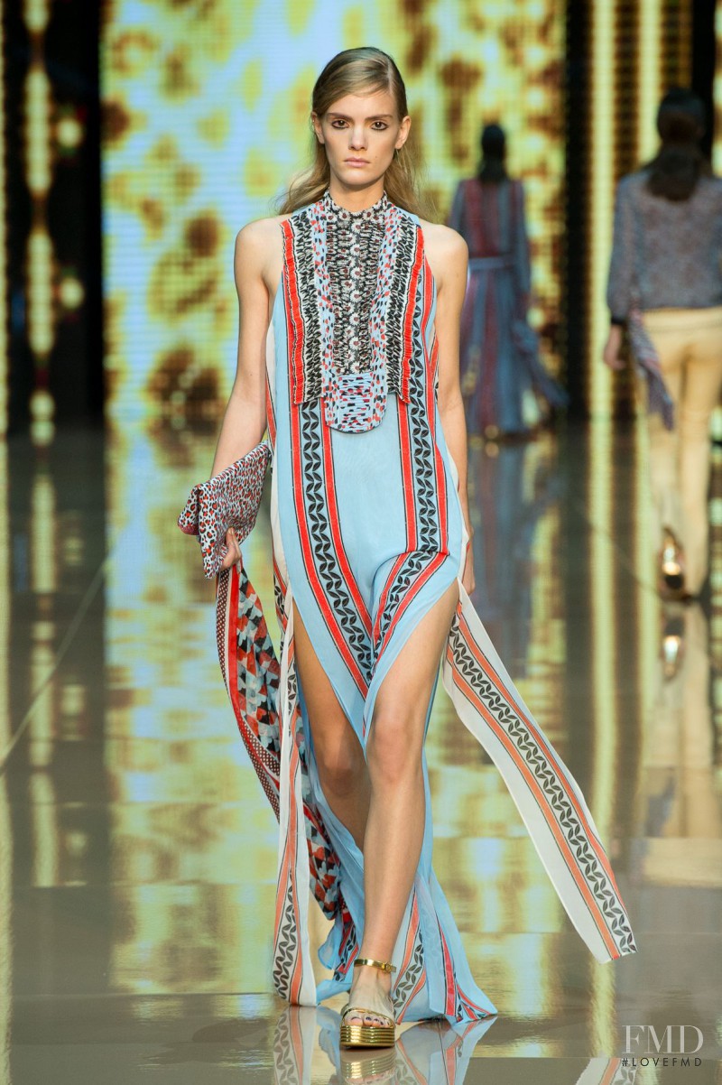 Emily Astrup featured in  the Just Cavalli fashion show for Spring/Summer 2015