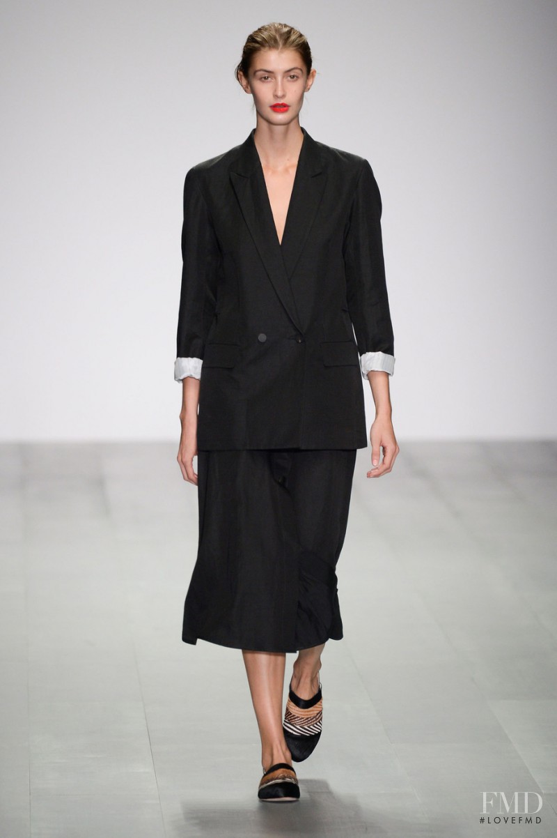 Augusta Beyer Larsen featured in  the Eudon Choi fashion show for Spring/Summer 2015