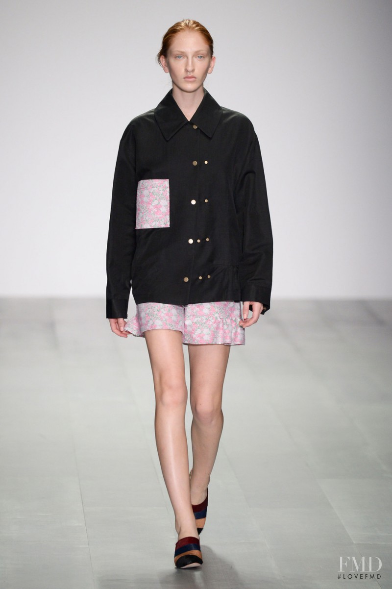 Fay Alice Parsons featured in  the Eudon Choi fashion show for Spring/Summer 2015