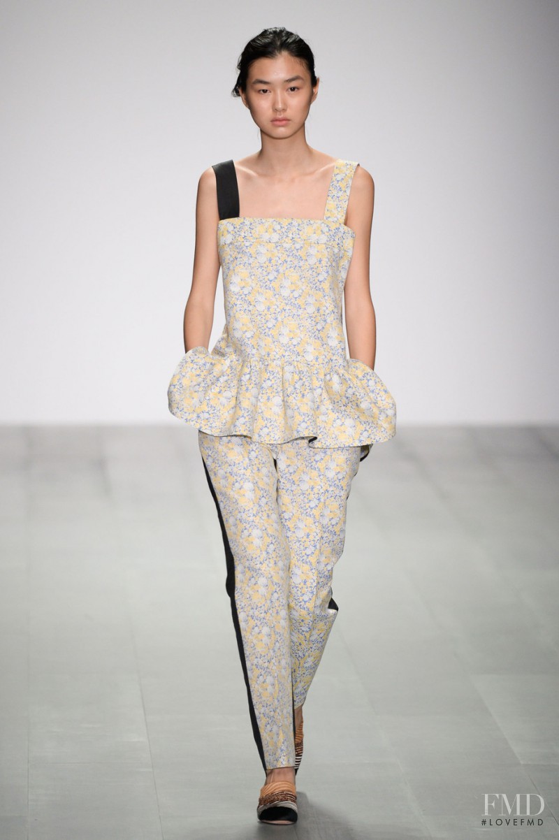 Estelle Chen featured in  the Eudon Choi fashion show for Spring/Summer 2015