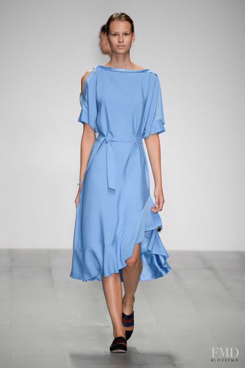 Mariina Keskitalo featured in  the Eudon Choi fashion show for Spring/Summer 2015