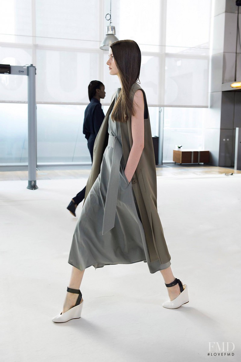 Viktoria Machajdik featured in  the Christophe Lemaire fashion show for Spring/Summer 2015