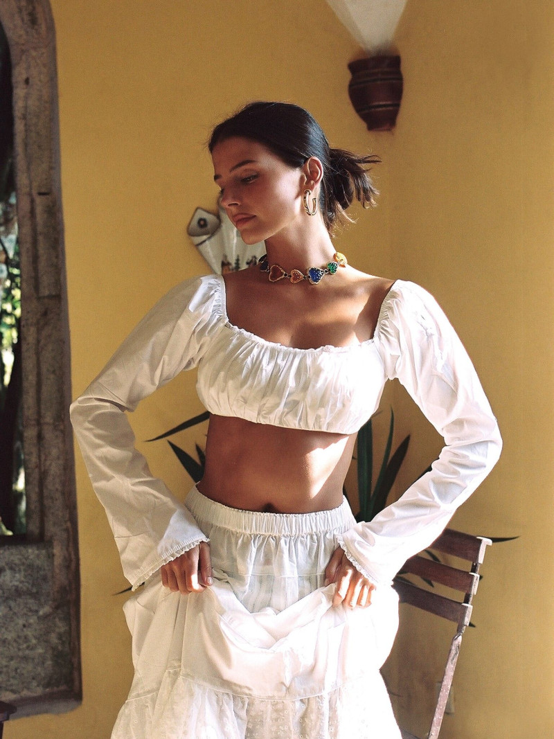 Stephanie Mandich featured in  the Tricirculo lookbook for Summer 2024