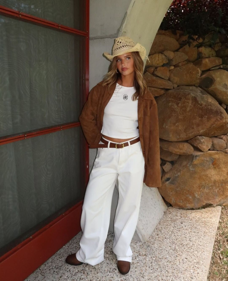 Stephanie Mandich featured in  the Peppermayo lookbook for Spring/Summer 2025