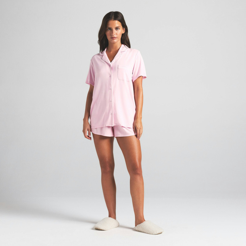 Stephanie Mandich featured in  the Skims catalogue for Summer 2025