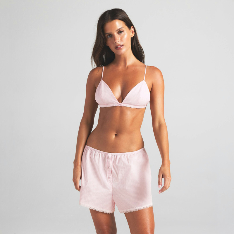 Stephanie Mandich featured in  the Skims catalogue for Summer 2025