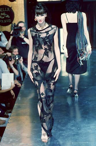 Debbie Deitering featured in  the Bella Freud fashion show for Spring/Summer 1998