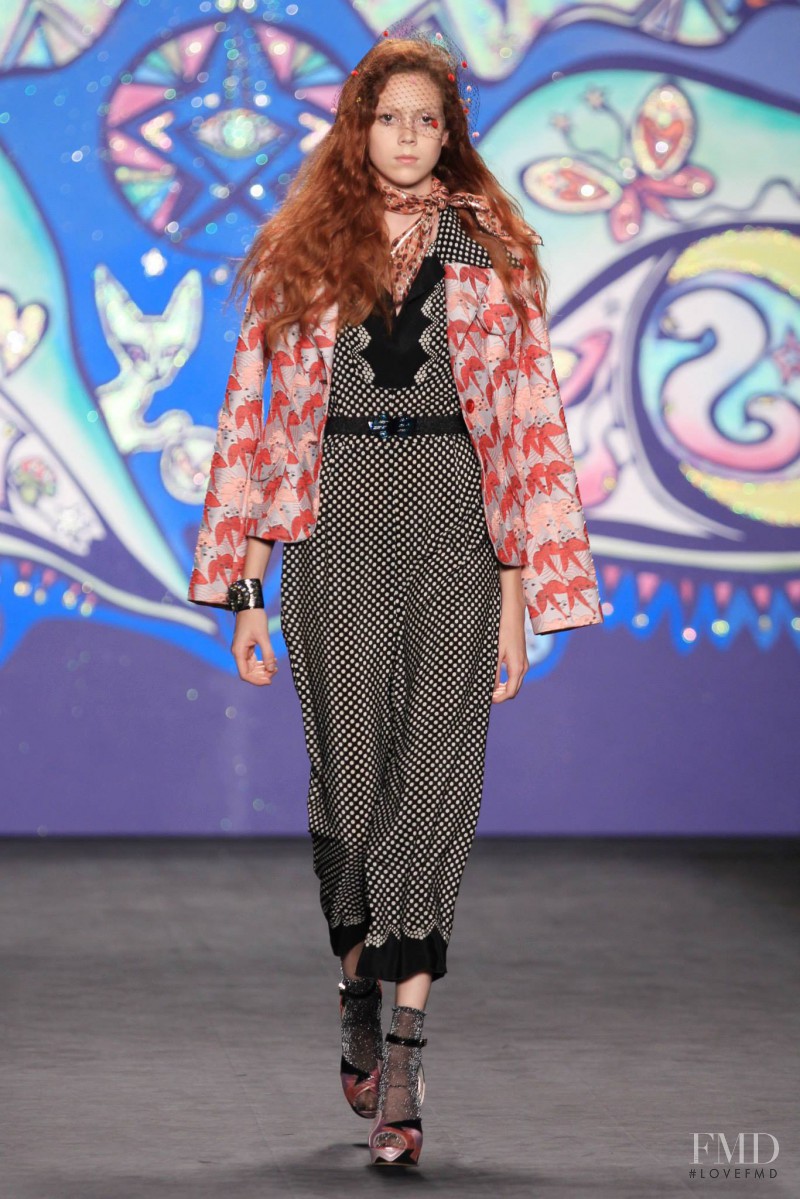 Natalie Westling featured in  the Anna Sui fashion show for Spring/Summer 2015