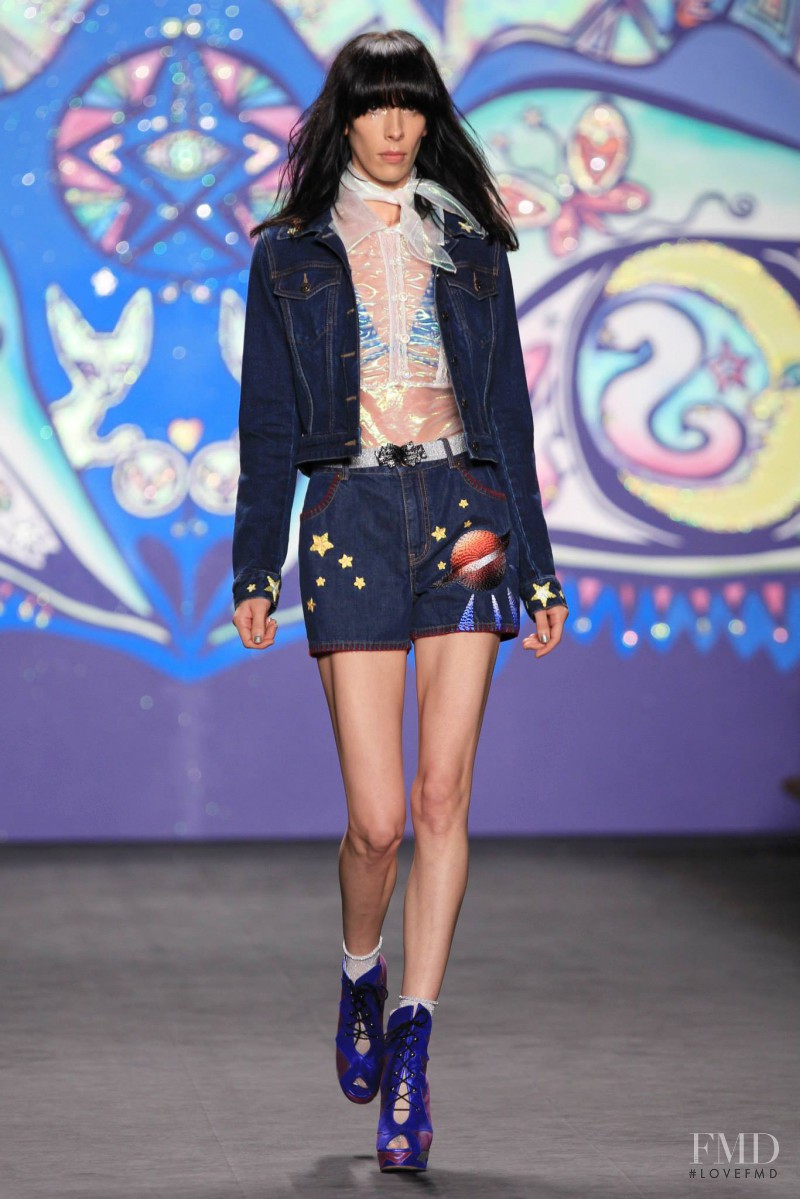 Jamie Bochert featured in  the Anna Sui fashion show for Spring/Summer 2015