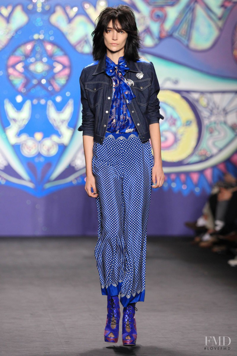 Janice Alida featured in  the Anna Sui fashion show for Spring/Summer 2015