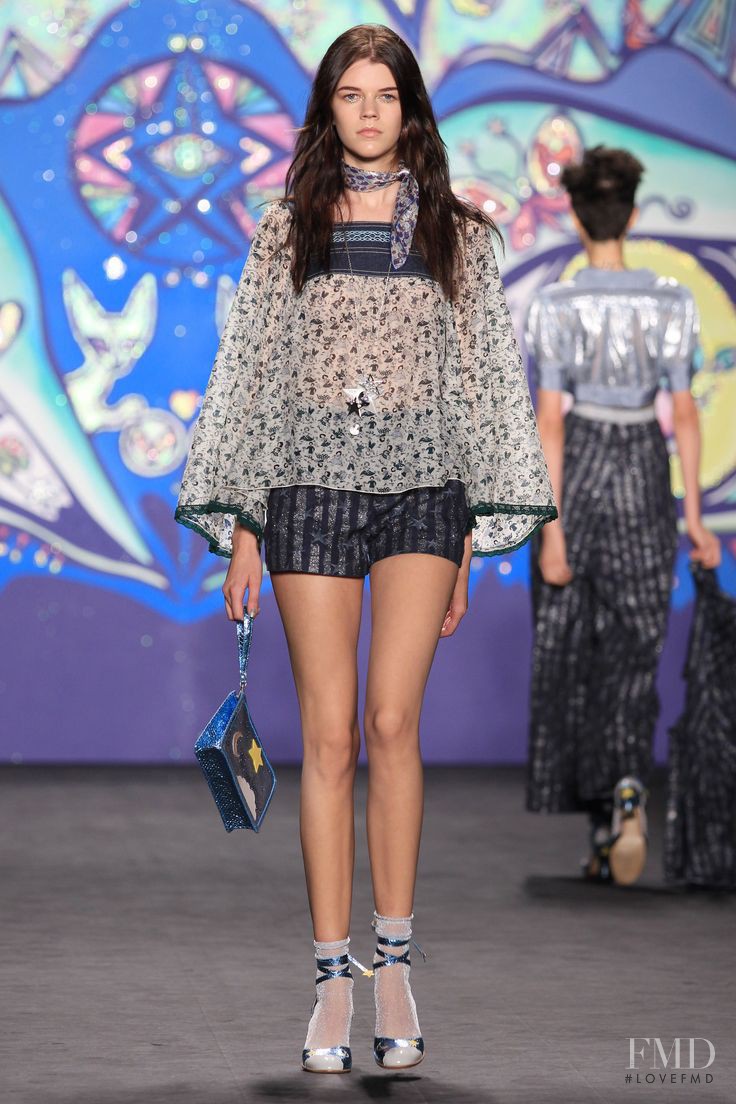 Antonia Wesseloh featured in  the Anna Sui fashion show for Spring/Summer 2015