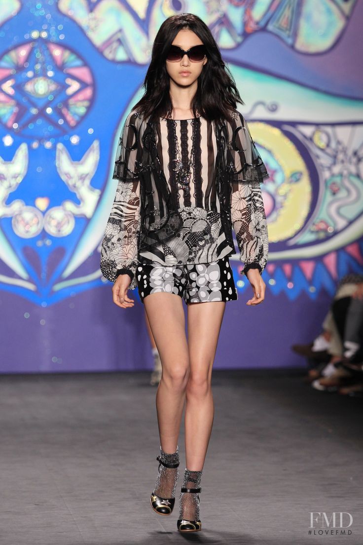 So Ra Choi featured in  the Anna Sui fashion show for Spring/Summer 2015