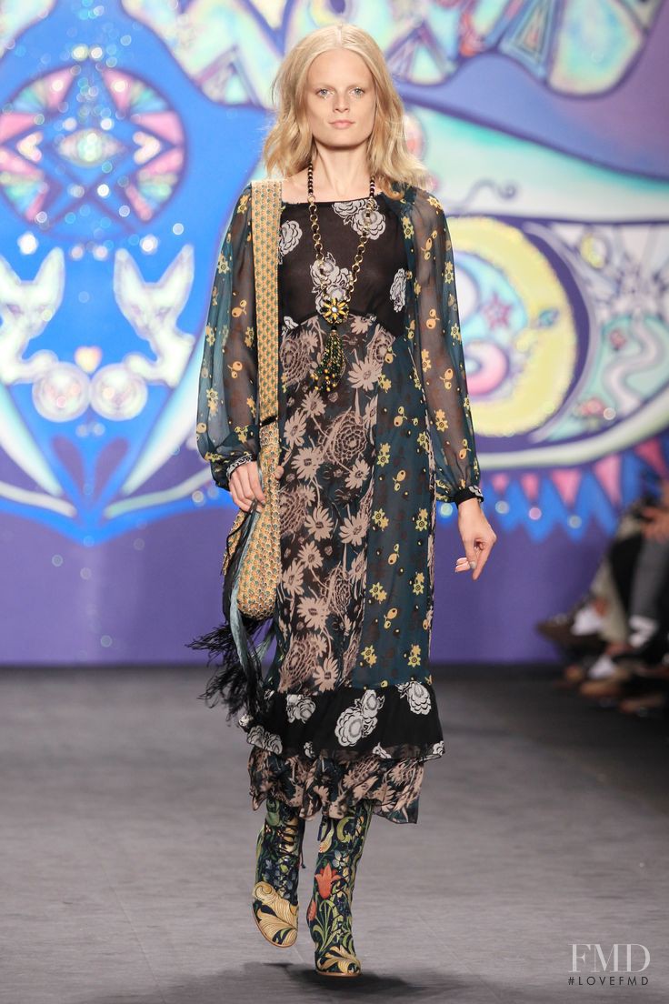 Hanne Gaby Odiele featured in  the Anna Sui fashion show for Spring/Summer 2015