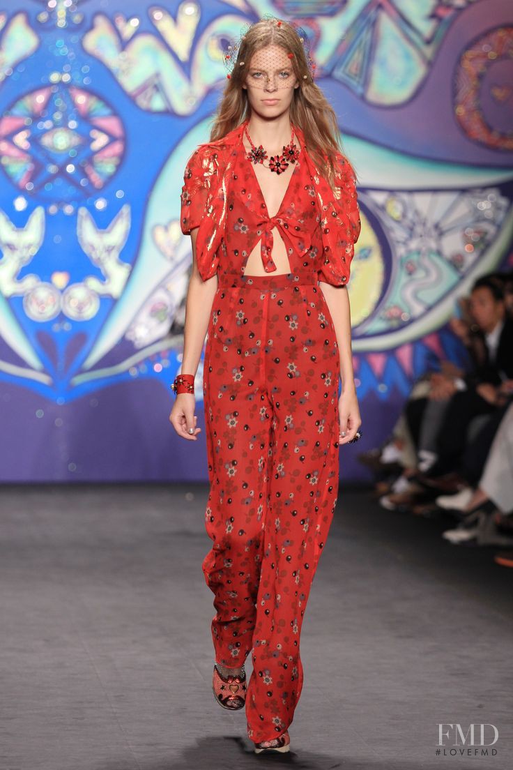 Lexi Boling featured in  the Anna Sui fashion show for Spring/Summer 2015