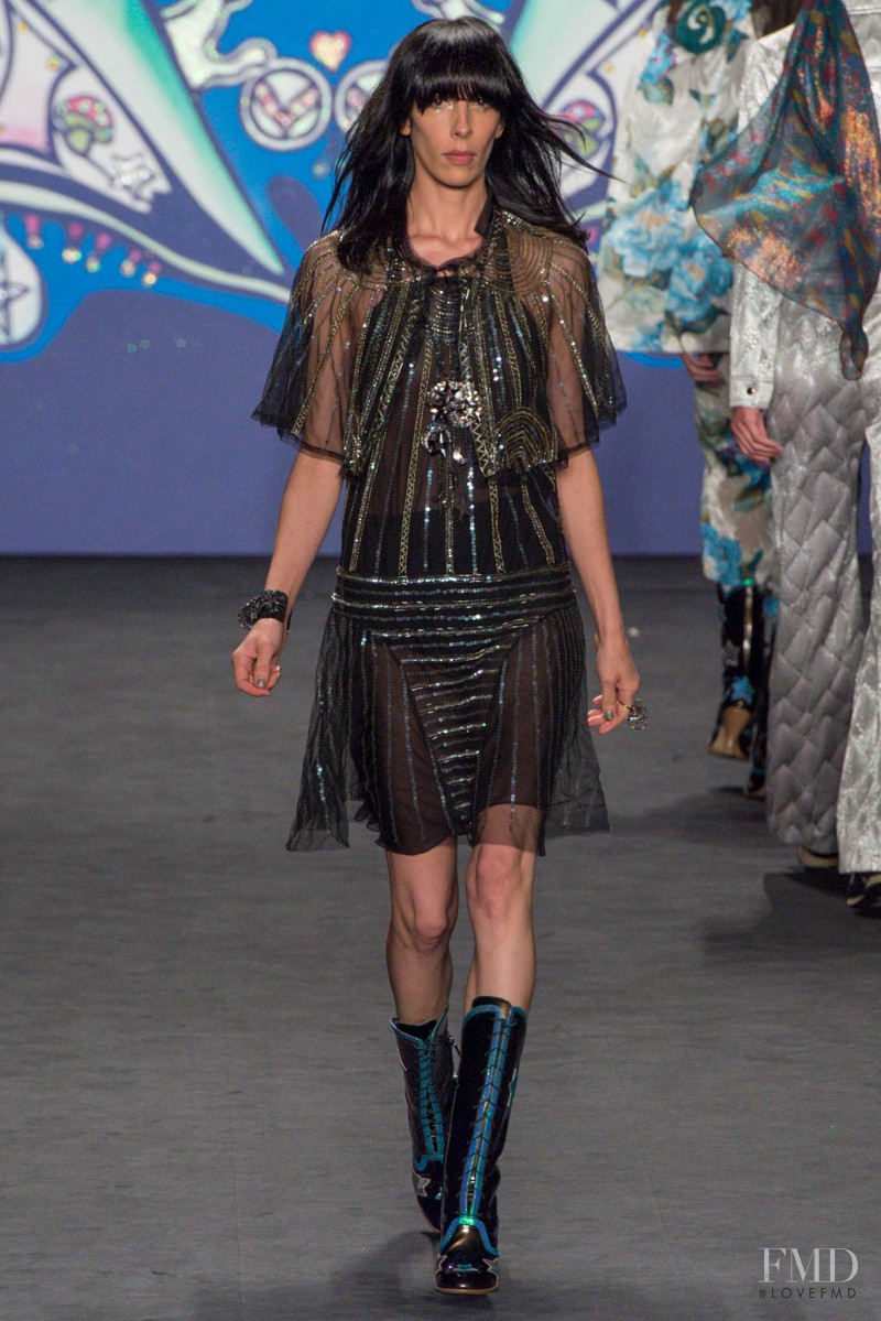 Jamie Bochert featured in  the Anna Sui fashion show for Spring/Summer 2015