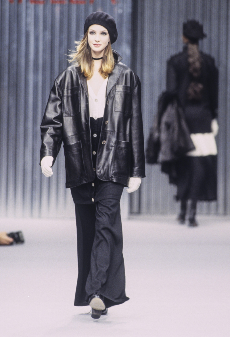 Debbie Deitering featured in  the Mariella Burani fashion show for Autumn/Winter 1994