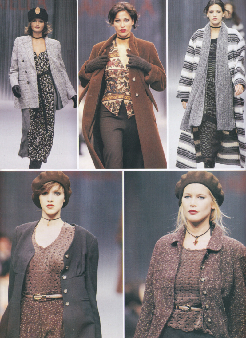 Claudia Schiffer featured in  the Mariella Burani fashion show for Autumn/Winter 1994