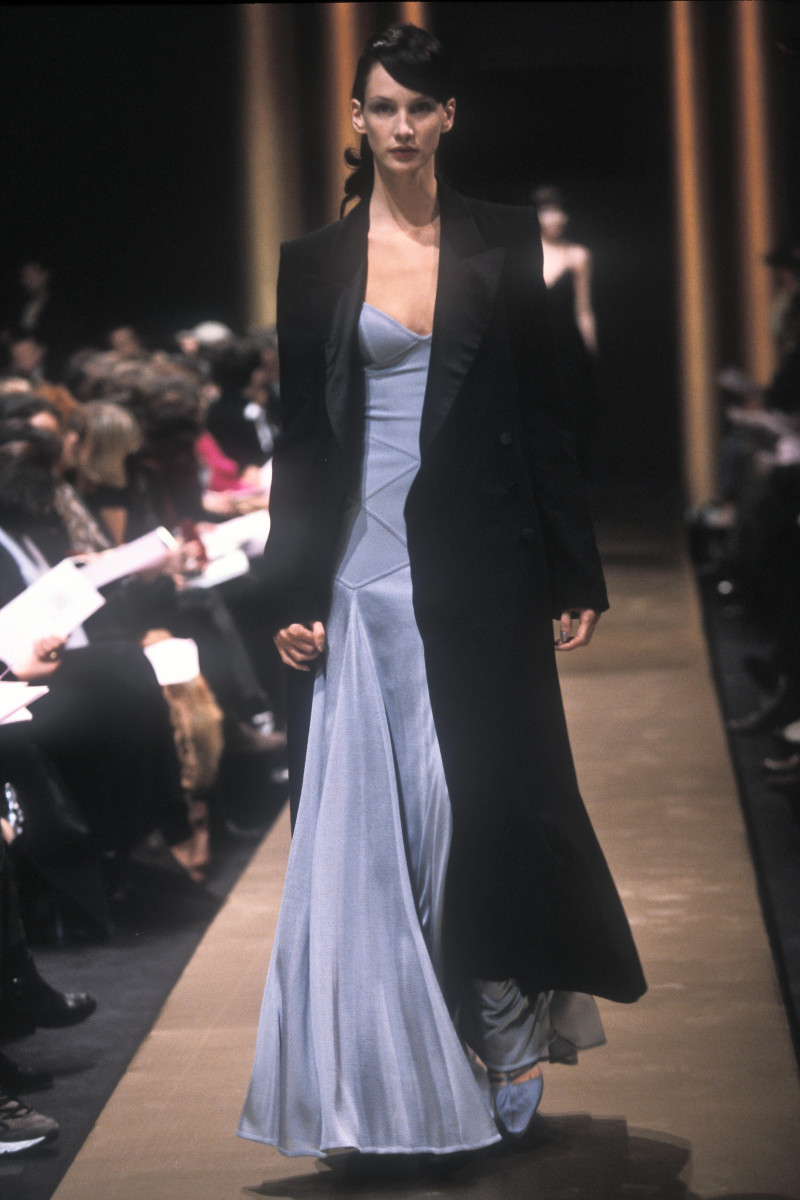 Debbie Deitering featured in  the Herve Leger fashion show for Autumn/Winter 1998