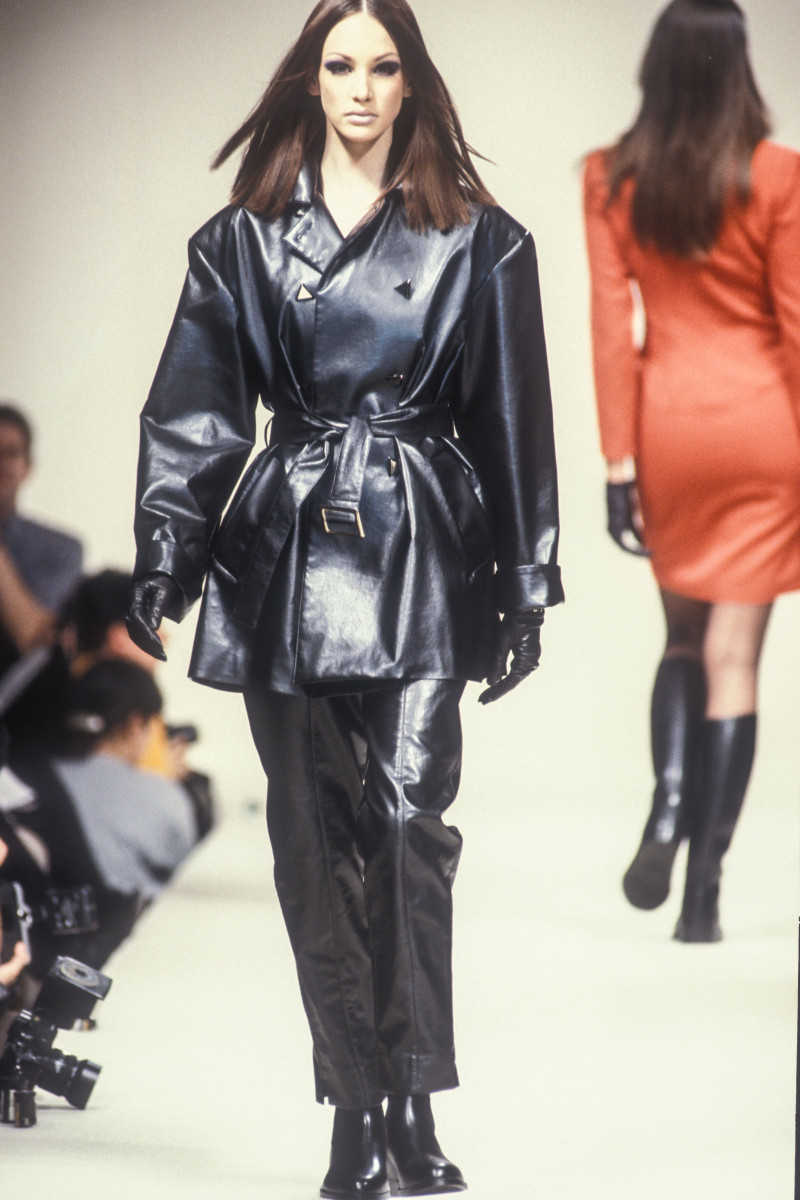 Debbie Deitering featured in  the Paco Rabanne fashion show for Autumn/Winter 1993