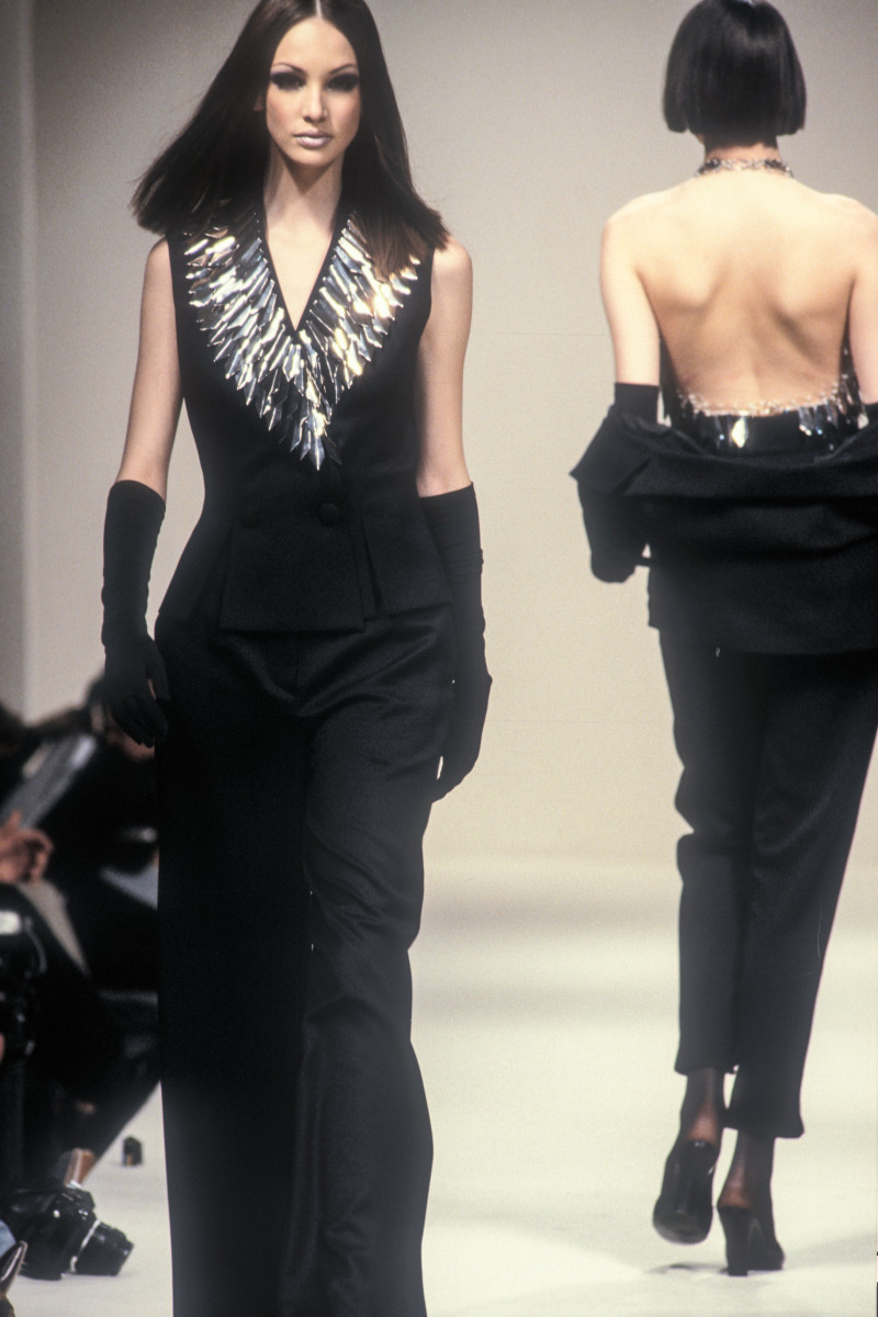 Debbie Deitering featured in  the Paco Rabanne fashion show for Autumn/Winter 1993