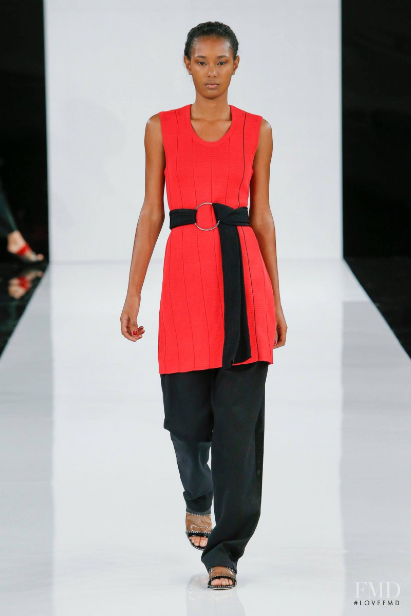 Ysaunny Brito featured in  the EDUN fashion show for Spring/Summer 2015