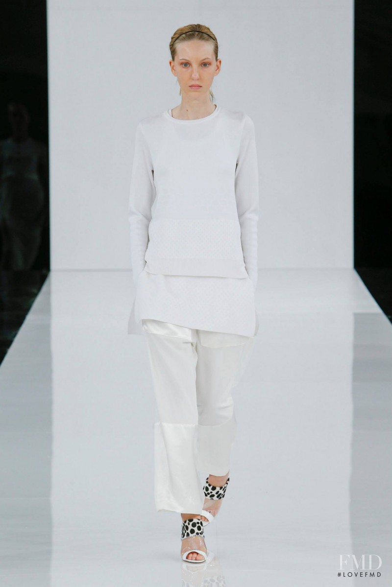 Ella Richards featured in  the EDUN fashion show for Spring/Summer 2015