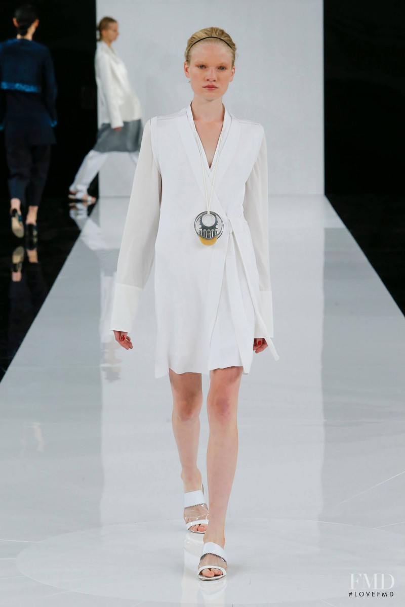 Eleonora Baumann featured in  the EDUN fashion show for Spring/Summer 2015