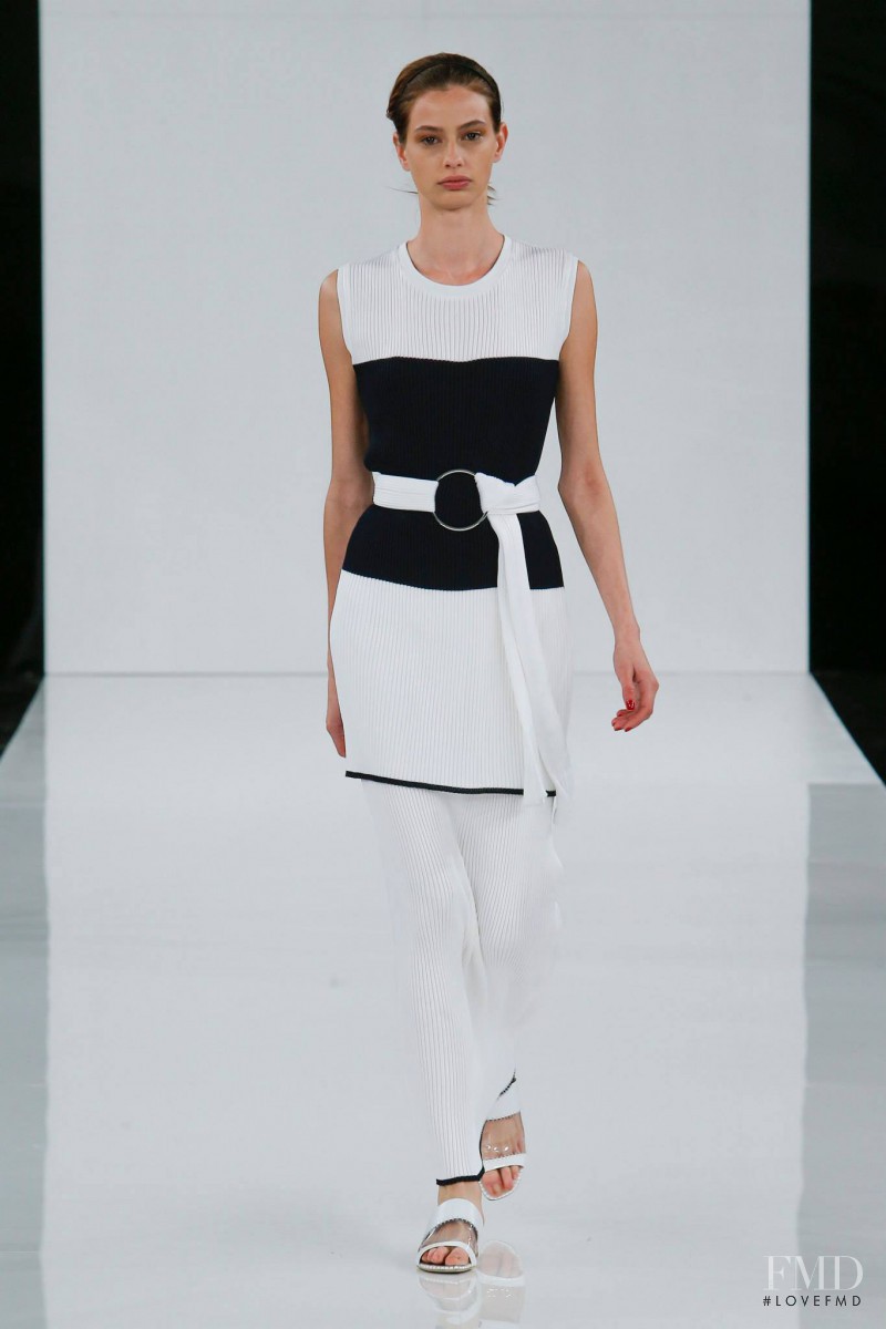 Cassi van den Dungen featured in  the EDUN fashion show for Spring/Summer 2015