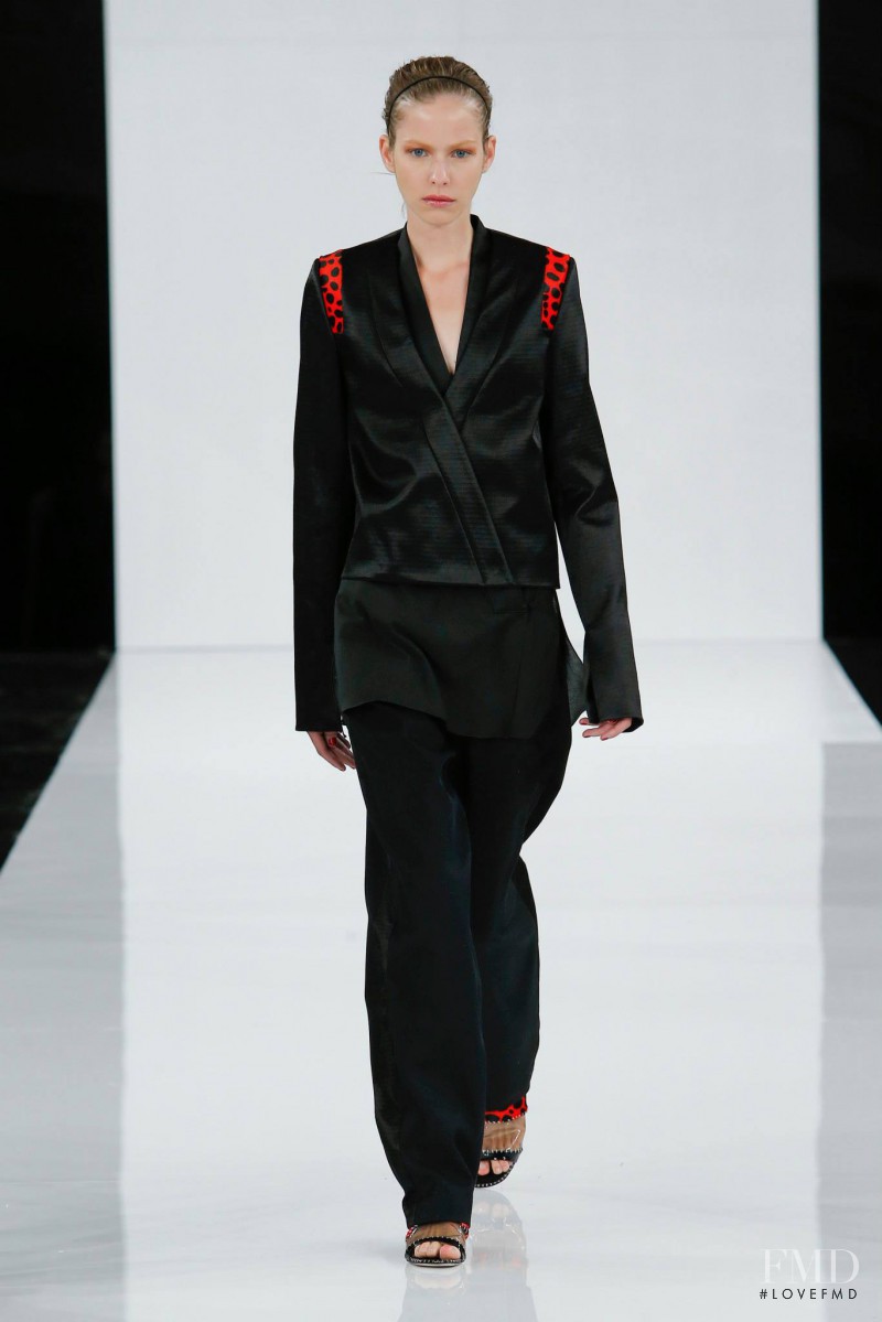 Alexandra Hochguertel featured in  the EDUN fashion show for Spring/Summer 2015