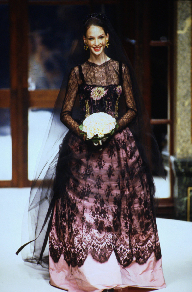 Debbie Deitering featured in  the Pierre Balmain fashion show for Autumn/Winter 1994
