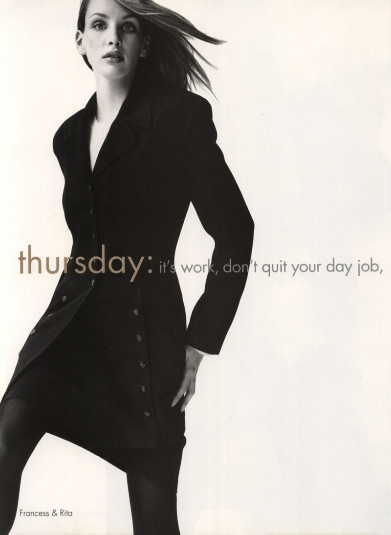 Debbie Deitering featured in  the Neiman Marcus advertisement for Autumn/Winter 1994