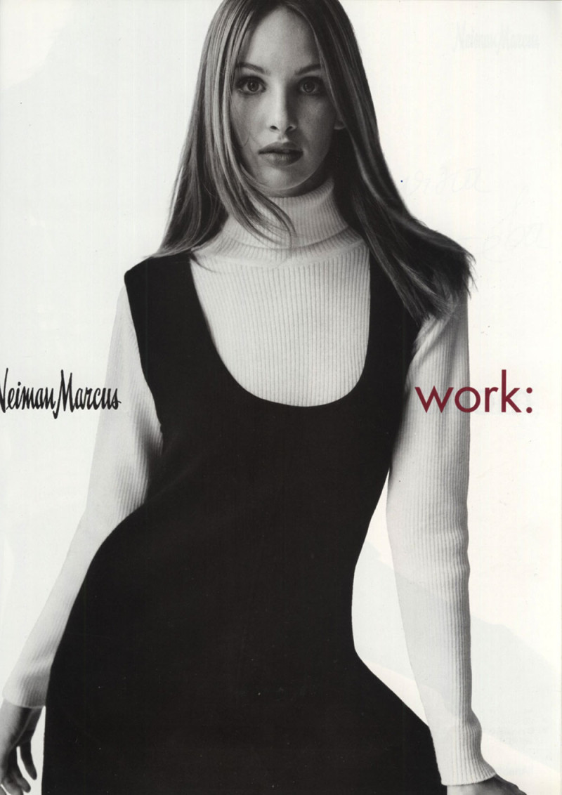Debbie Deitering featured in  the Neiman Marcus advertisement for Autumn/Winter 1994