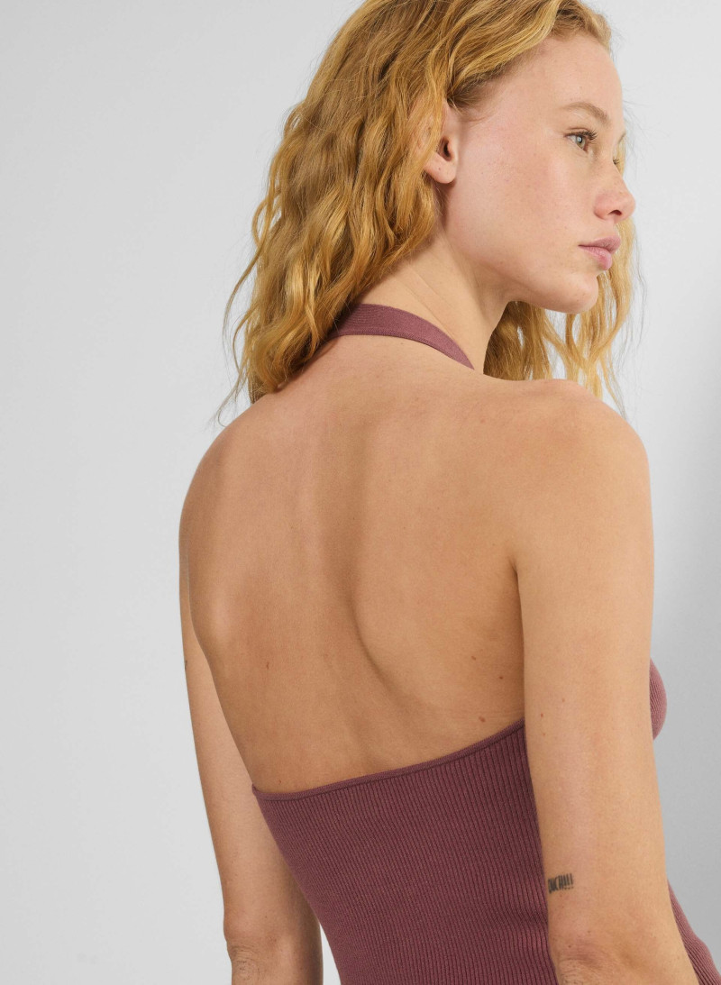 Tess Summer Carter featured in  the Aritzia catalogue for Spring/Summer 2025