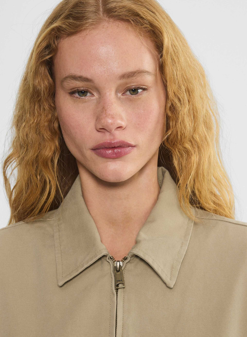 Tess Summer Carter featured in  the Aritzia catalogue for Spring/Summer 2025
