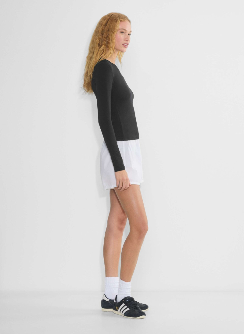 Tess Summer Carter featured in  the Aritzia catalogue for Spring/Summer 2025
