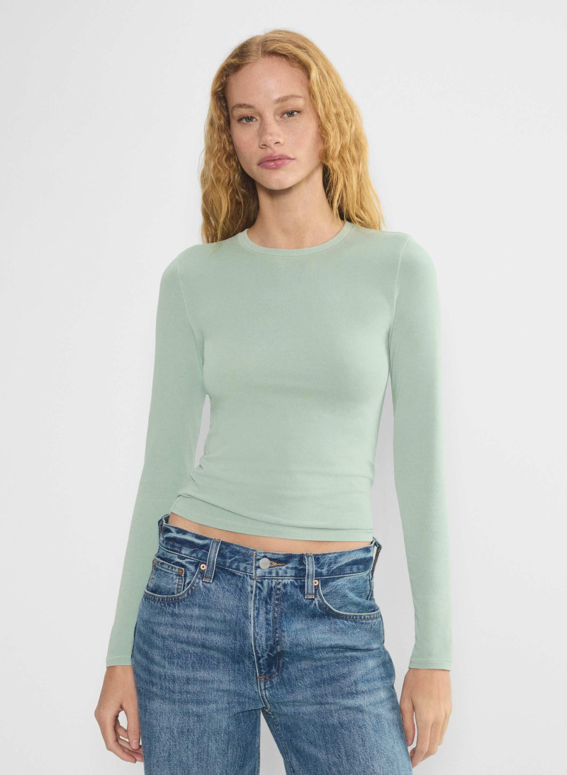 Tess Summer Carter featured in  the Aritzia catalogue for Spring/Summer 2025