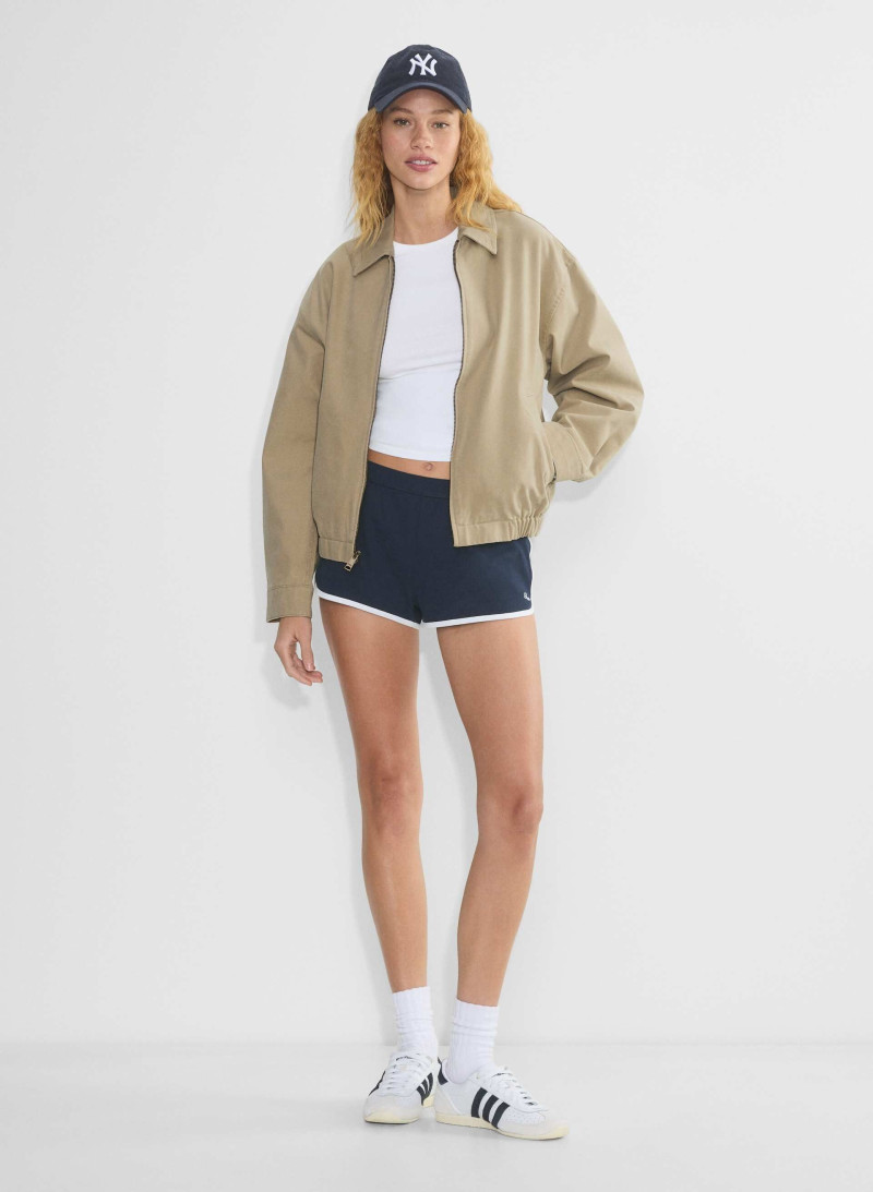 Tess Summer Carter featured in  the Aritzia catalogue for Spring/Summer 2025