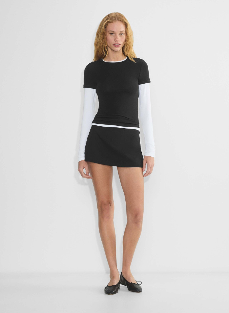 Tess Summer Carter featured in  the Aritzia catalogue for Spring/Summer 2025