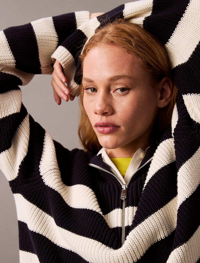 Tess Summer Carter featured in  the Calvin Klein catalogue for Spring/Summer 2025