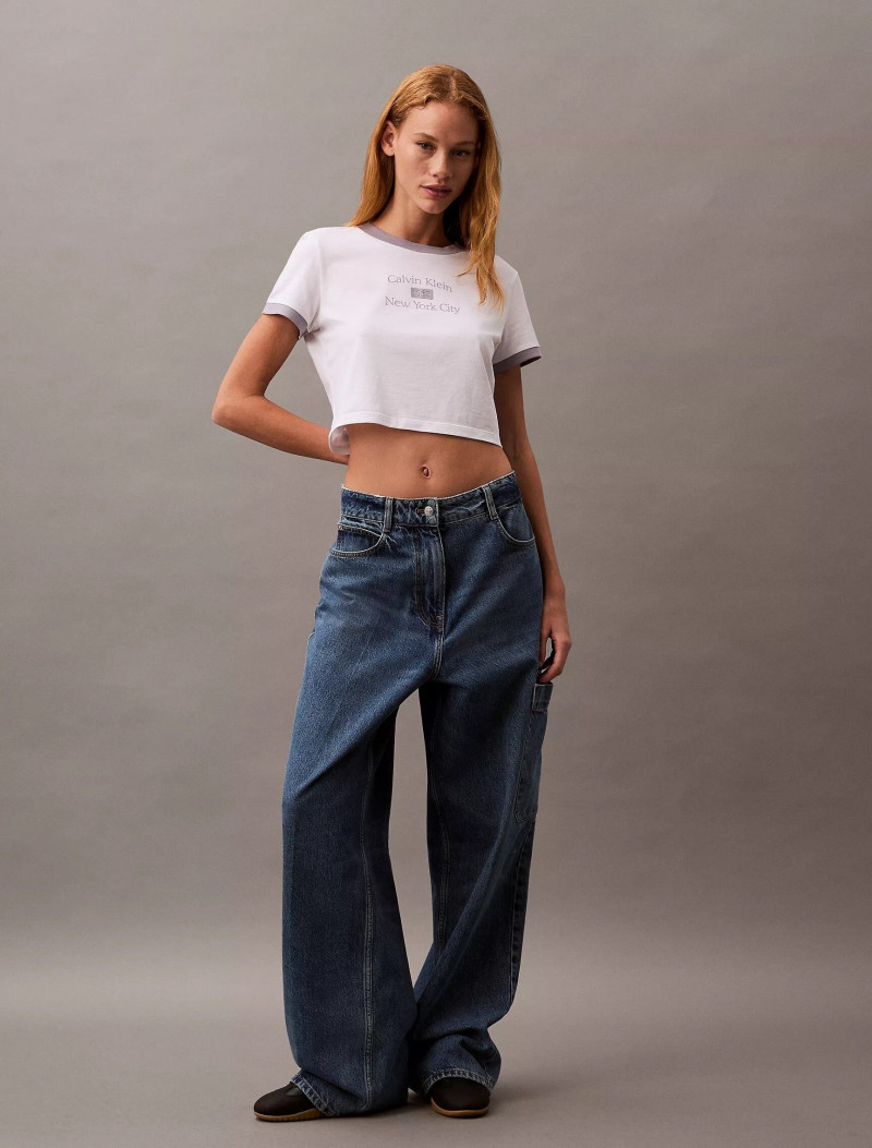Tess Summer Carter featured in  the Calvin Klein catalogue for Spring/Summer 2025
