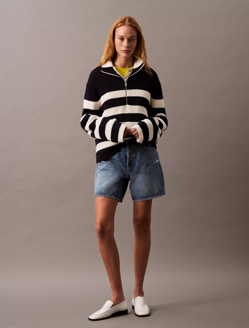Tess Summer Carter featured in  the Calvin Klein catalogue for Spring/Summer 2025