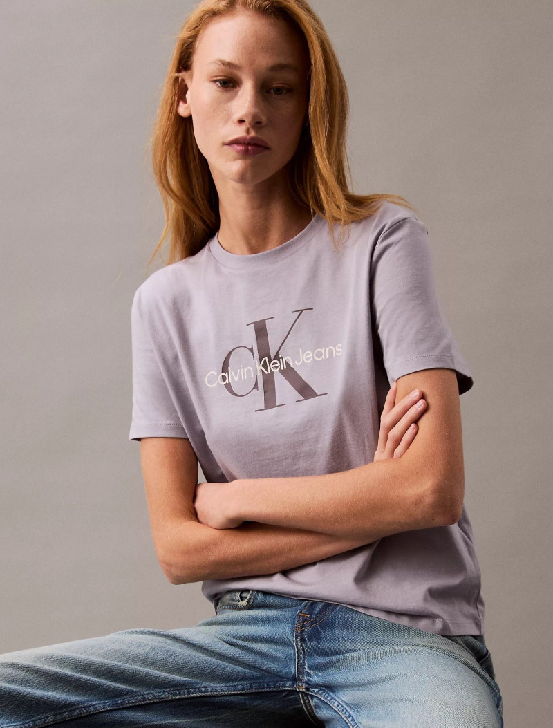 Tess Summer Carter featured in  the Calvin Klein catalogue for Spring/Summer 2025
