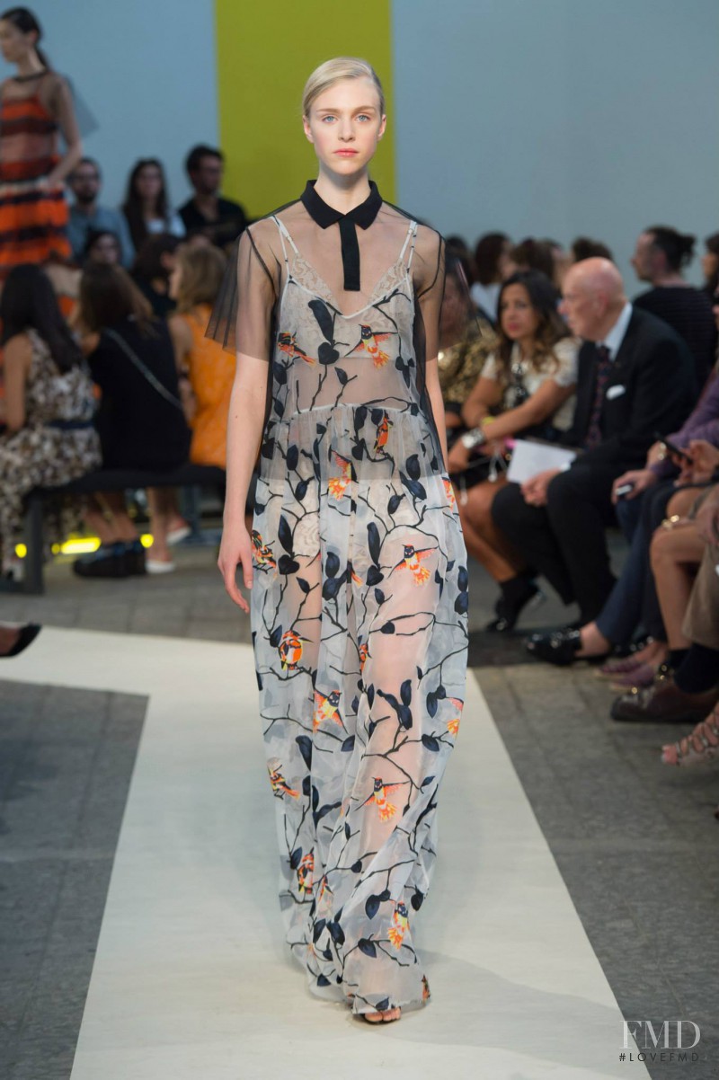 Hedvig Palm featured in  the MSGM fashion show for Spring/Summer 2015