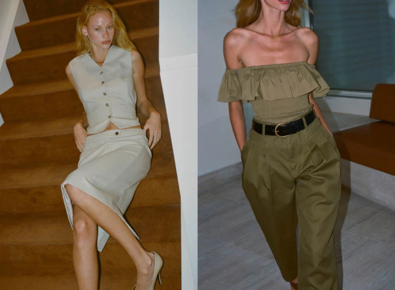 Tess Summer Carter featured in  the Ronny Kobo lookbook for Spring/Summer 2025